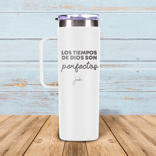 Los tiempos de Dios son perfectos - Taza térmica