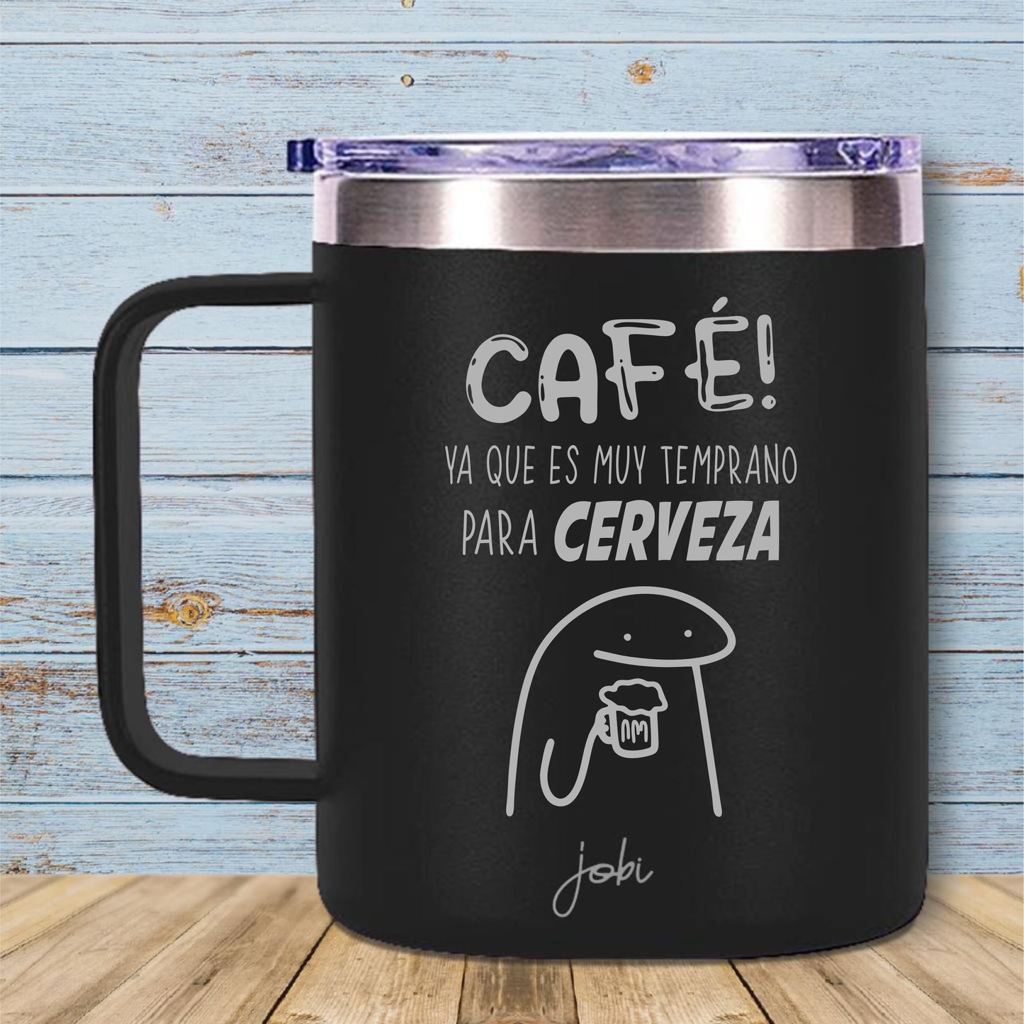 Café! Ya que es muy temprano para cerveza Y- Taza de 12 oz