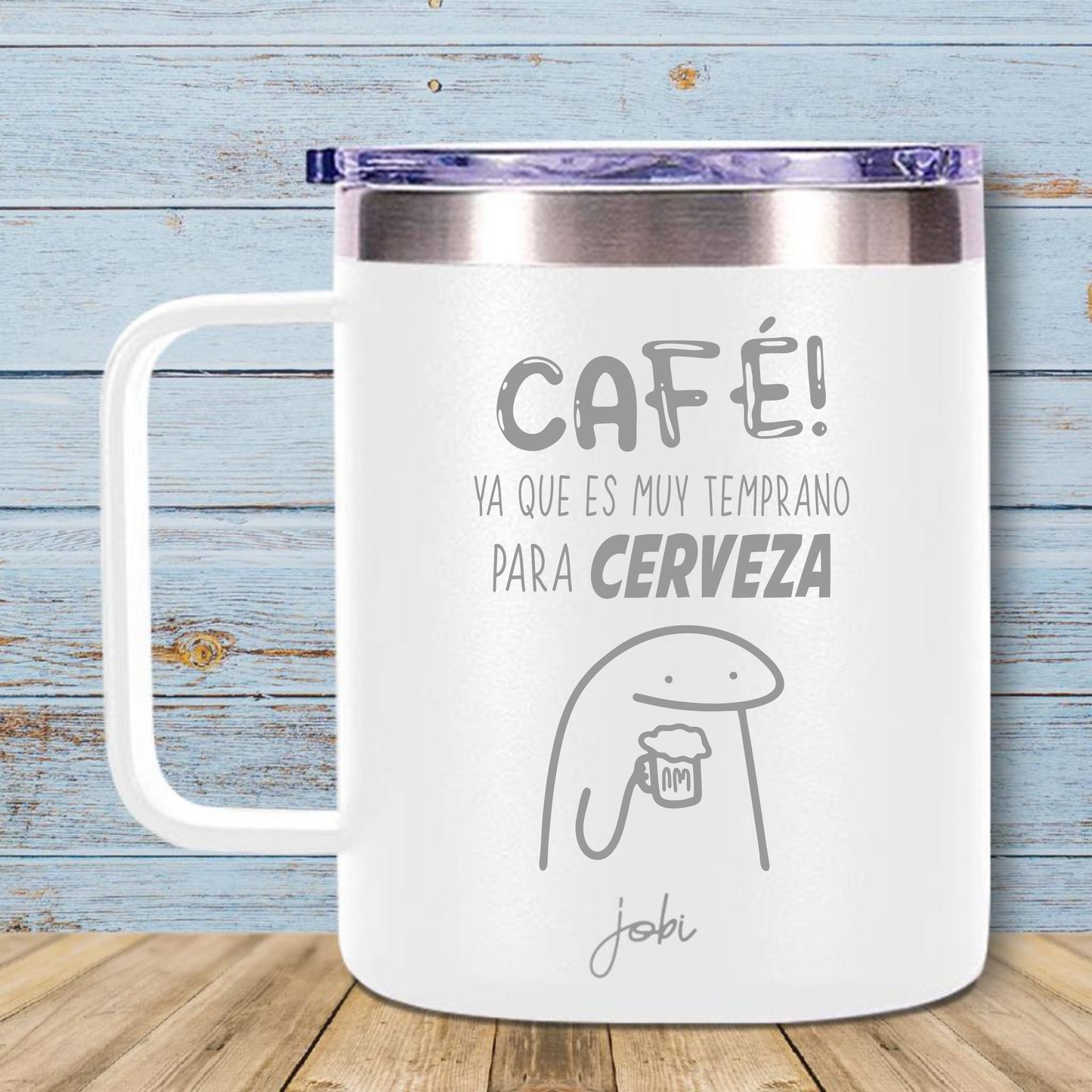 Café! Ya que es muy temprano para cerveza Y- Taza de 12 oz